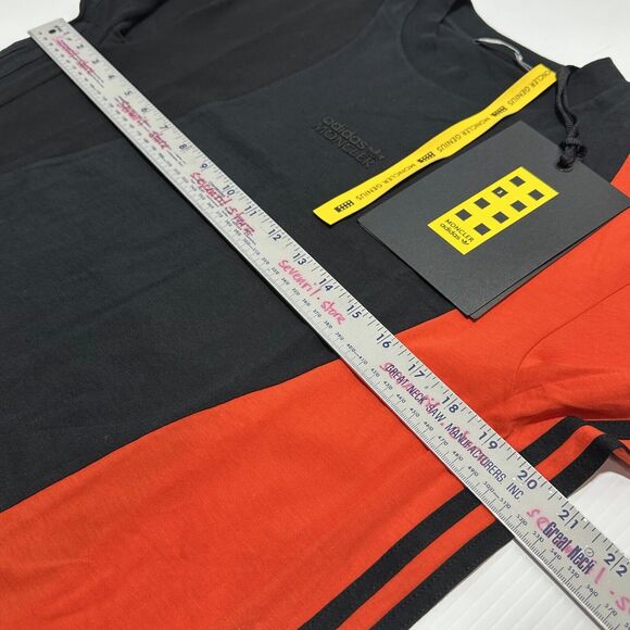 Moncler x Adidas T-Shirt Men's Size M Black Orange Cotton Short Sleeve NWT $380 - Picture 9 of 15